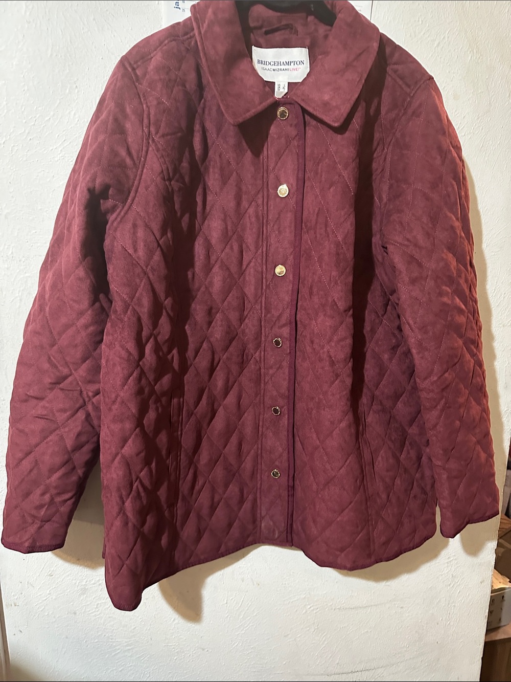 Isaac Mizrahi Live! Bridgehampton Quilted jacket size Large